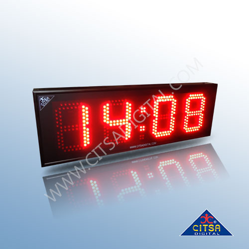 Reloj Digital De Pared Uso Exterior DC2041E Dígitos de 20cm – Citsa Digital
