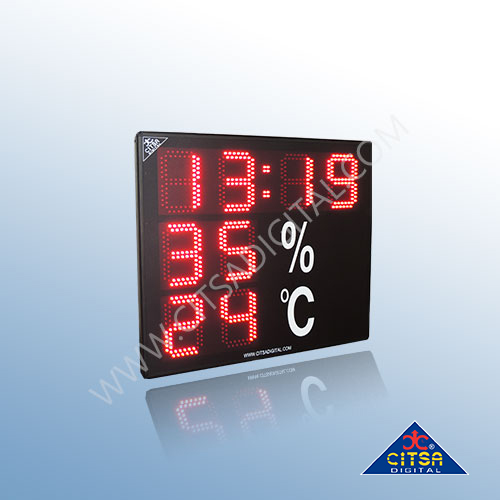 Reloj Digital De Pared LED Con Temperatura Y Humedad TTH-2041-3 – Citsa  Digital