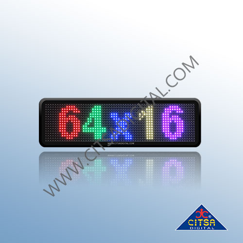 64X16 Letrero LED Programable Full Color USB, Wi-Fi, RS232 – Citsa Digital