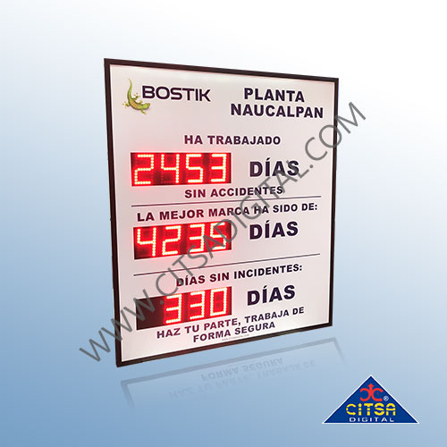 Reloj Digital De Pared Uso Exterior DC1041E Dígitos de 10cm – Citsa Digital